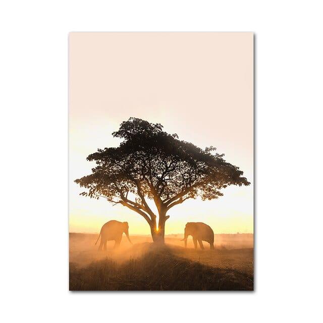 Shop 0 C / 13x18cm No frame Autumn Landscape Picture Canvas Painting Wall Art Poster Nature Scenery Animal Print for Modern Home Decor Living Room Design Mademoiselle Home Decor