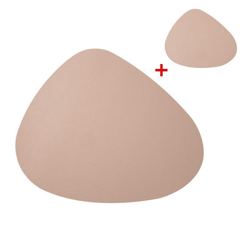 Shop 100003327 Milk tea colour Rokoko Placemat & Coaster Set Mademoiselle Home Decor