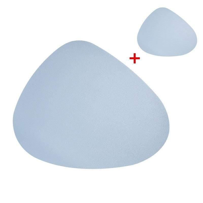 Shop 100003327 Light blue Rokoko Placemat & Coaster Set Mademoiselle Home Decor