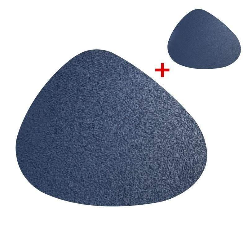 Shop 100003327 Blue Rokoko Placemat & Coaster Set Mademoiselle Home Decor