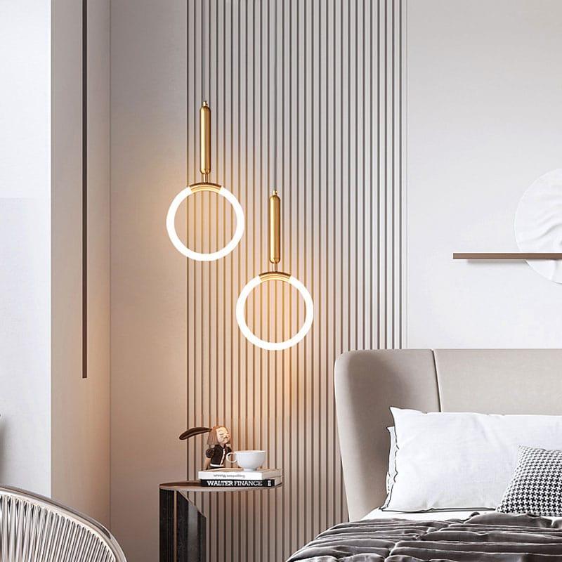 Shop 0 Nordic Simple Bar Pendant light Postmodern Hanging lamp Restaurant Bedroom Bedside Luxury Clothing store Staircase U-shaped lamp Mademoiselle Home Decor