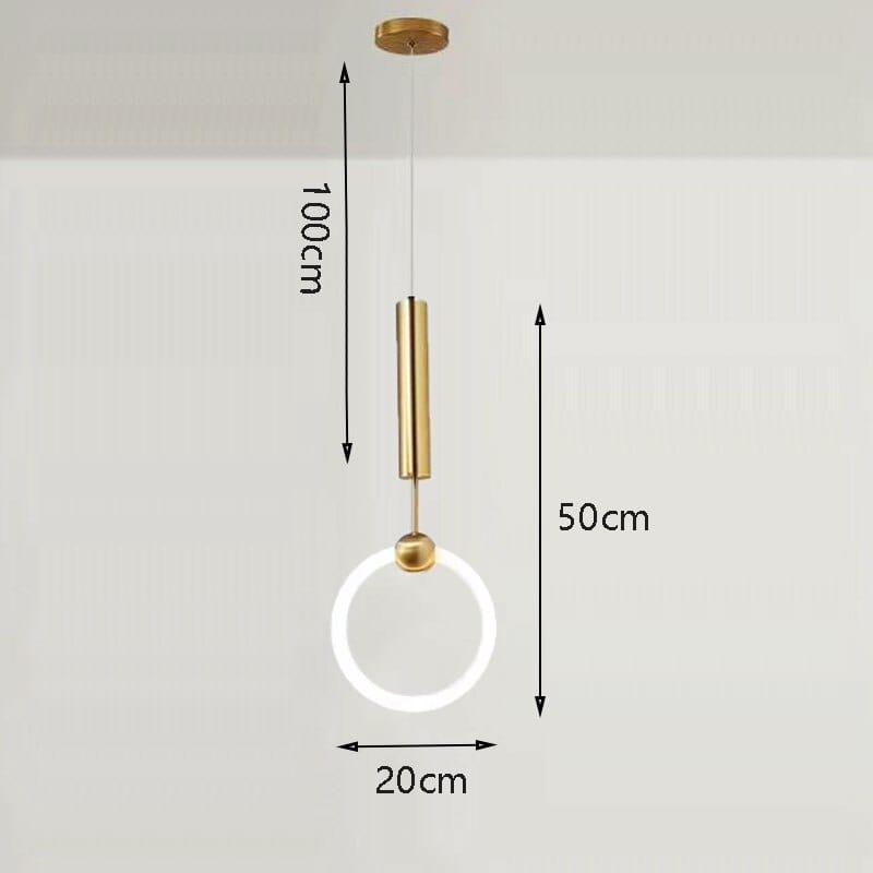 Shop 0 1o0 / Cold White Nordic Simple Bar Pendant light Postmodern Hanging lamp Restaurant Bedroom Bedside Luxury Clothing store Staircase U-shaped lamp Mademoiselle Home Decor