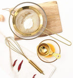 Shop 0 Stainless Steel Gold Mesh Egg Beater Separate Oil Strainer Flour Sifter Sieve Colanders Flour Coffee Mesh Filter Kitchen Bakware Mademoiselle Home Decor