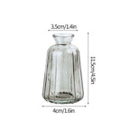 Shop 0 Glass Vase S13 Transparent Glass Vases for Plant Bottle Nordic Flower Vase Hydroponic Terrarium Container Flower Table Pot ваза для цветов Mademoiselle Home Decor
