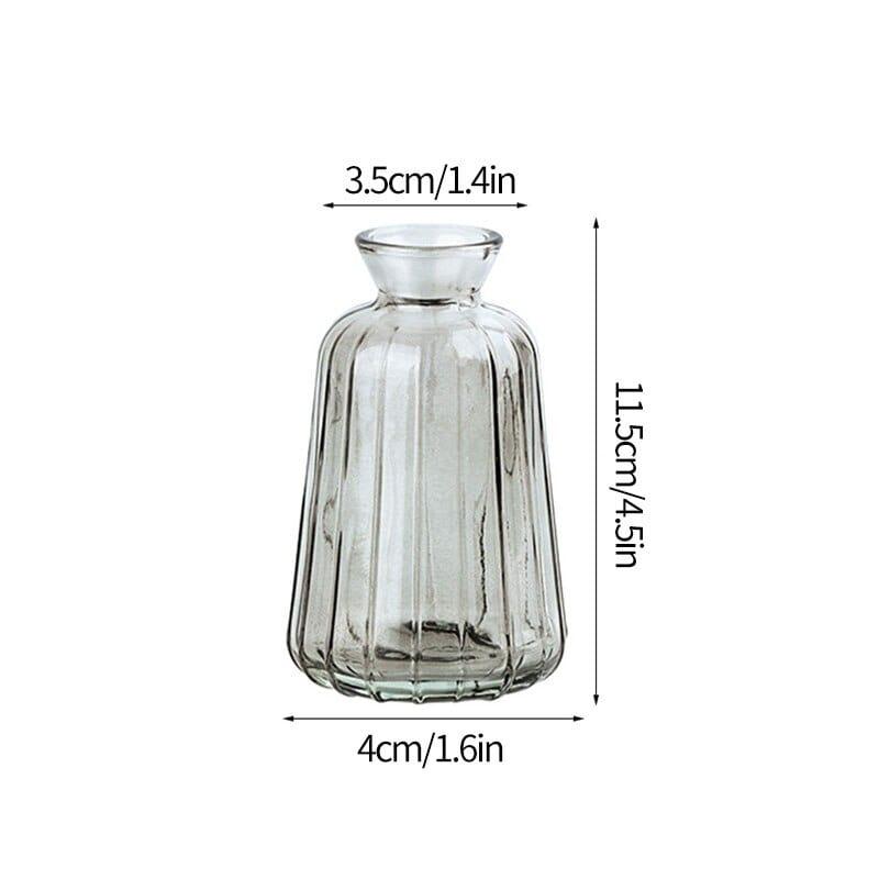 Shop 0 Glass Vase S13 Transparent Glass Vases for Plant Bottle Nordic Flower Vase Hydroponic Terrarium Container Flower Table Pot ваза для цветов Mademoiselle Home Decor