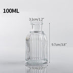 Shop 0 Glass Vase S8 Transparent Glass Vases for Plant Bottle Nordic Flower Vase Hydroponic Terrarium Container Flower Table Pot ваза для цветов Mademoiselle Home Decor
