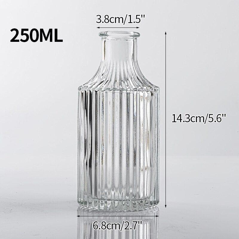 Shop 0 Glass Vase S12 Transparent Glass Vases for Plant Bottle Nordic Flower Vase Hydroponic Terrarium Container Flower Table Pot ваза для цветов Mademoiselle Home Decor