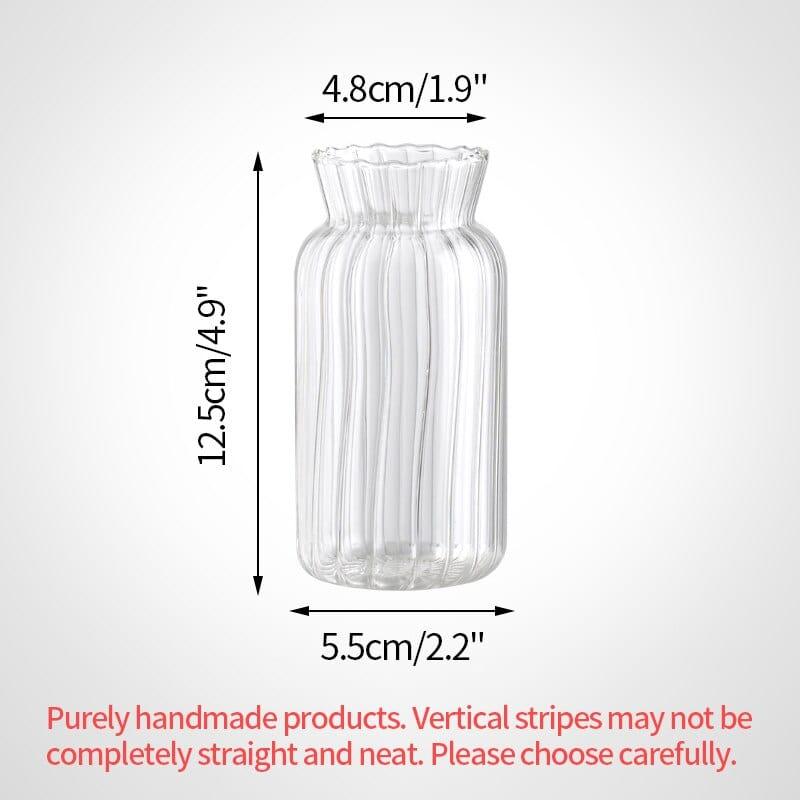 Shop 0 Glass Vase S2 Transparent Glass Vases for Plant Bottle Nordic Flower Vase Hydroponic Terrarium Container Flower Table Pot ваза для цветов Mademoiselle Home Decor