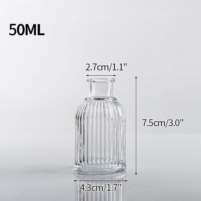 Shop 0 Glass Vase S7 Transparent Glass Vases for Plant Bottle Nordic Flower Vase Hydroponic Terrarium Container Flower Table Pot ваза для цветов Mademoiselle Home Decor