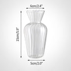 Shop 0 Glass Vase S3 Transparent Glass Vases for Plant Bottle Nordic Flower Vase Hydroponic Terrarium Container Flower Table Pot ваза для цветов Mademoiselle Home Decor