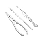 Shop 0 3PCS-A Seafood Tool Sets Crab Crackers Picks Spoons Set Stainless Steel Crab Peel Shrimp Tool Lobster Clamp Pliers Clip Pick Set Mademoiselle Home Decor