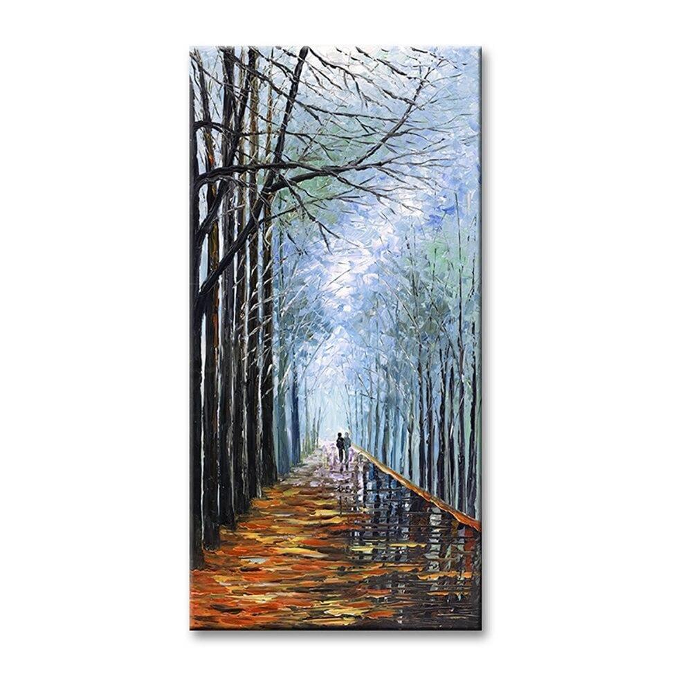 Shop 0 Pue Hand Painted Canvas Oil Paintings Abstract Landscape Canvas Painting Thick Textured Paintings For Living Room Decor Mural Mademoiselle Home Decor