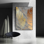 Shop 0 Golden Black Painting Poster Decoration For Home Living Room Decor Aesthetic Wall Art Canvas,Monstera Leaf Feather Modern Print Mademoiselle Home Decor