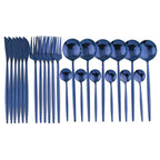 Shop 100003310 Blue Stoneridge Cutlery Set Mademoiselle Home Decor