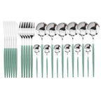 Shop 100003310 Mint Silver Stoneridge Cutlery Set Mademoiselle Home Decor