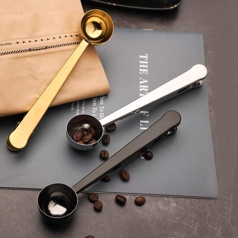 Shop 0 Two-in-one 15ML Stainless Steel Sealed Clip Coffee Spoon Kitchen Tool Baking Scale Spoon Seasoning Spoon Milk Powder Spoon Mademoiselle Home Decor