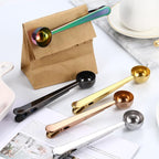 Shop 0 Two-in-one 15ML Stainless Steel Sealed Clip Coffee Spoon Kitchen Tool Baking Scale Spoon Seasoning Spoon Milk Powder Spoon Mademoiselle Home Decor