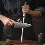 Shop 0 HEZHEN Sharpener Rod Knife Sharpener High-carbon Steel Emery Kitchen tool Long Lasting Sharpness Kitchen Accessories Mademoiselle Home Decor