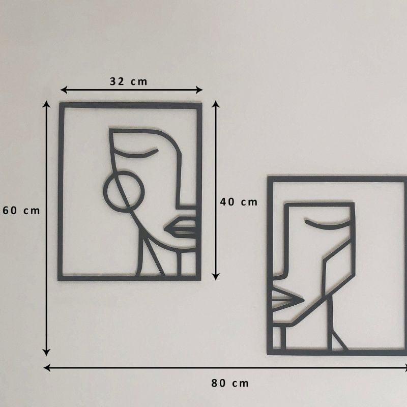 Shop 0 large 2 PCS Tyra Wall Decor Mademoiselle Home Decor