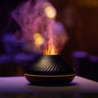 Shop 0 REUP Volcanic Flame Aroma Diffuser Essential Oil Lamp 130ml USB Portable Air Humidifier with Color Night Light Fragrance Home Mademoiselle Home Decor