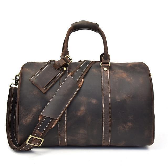 Shop Dark Brown Venice Duffel Bag Mademoiselle Home Decor