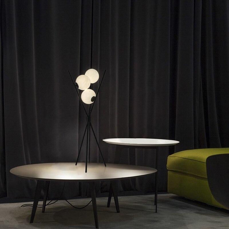 Shop 0 Modern Led Floor Lamp 3D Moon Iron Tripod Floor Lamps For Living Room Bedroom Loft Study Decor Light Nordic Table Standing Lamp Mademoiselle Home Decor