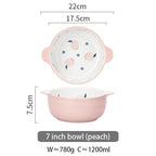 Shop 0 7 inch peach Yuibee Baking Dish Mademoiselle Home Decor